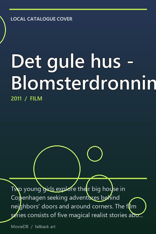 Det gule hus - Blomsterdronningen poster