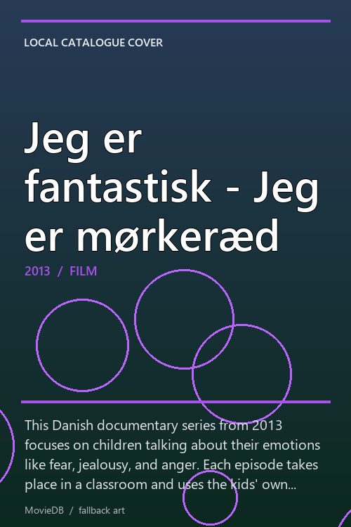 Jeg er fantastisk - Jeg er mørkeræd poster