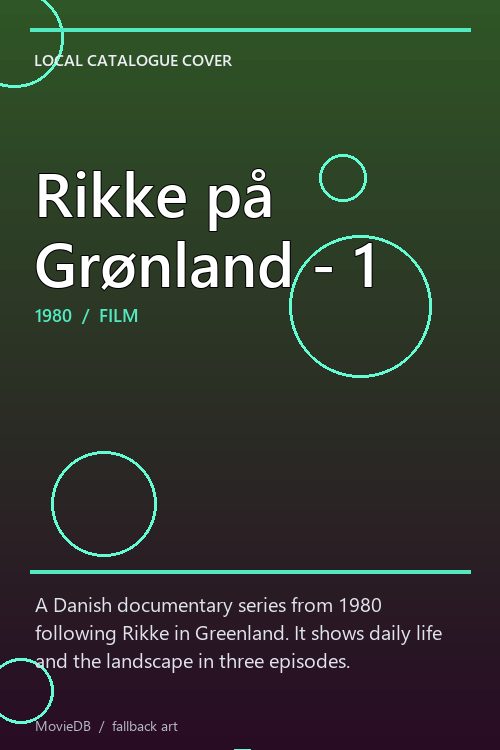Rikke på Grønland - 1 poster