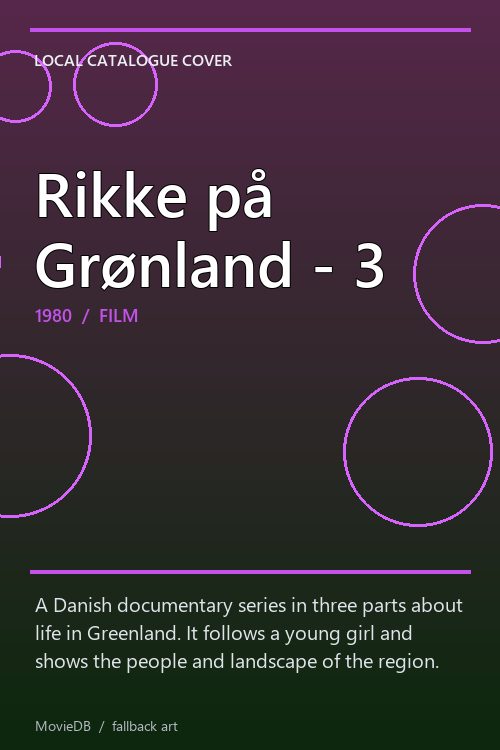 Rikke på Grønland - 3 poster