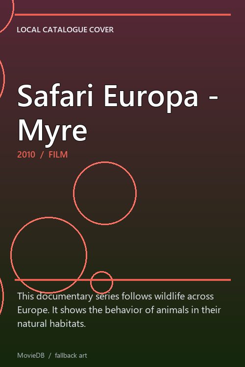 Safari Europa - Myre poster