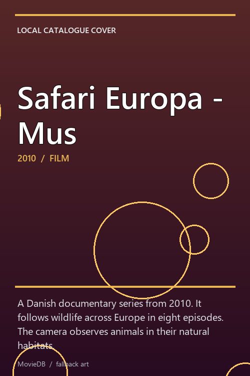 Safari Europa - Mus poster