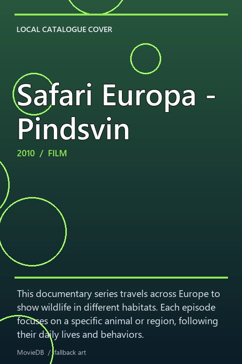 Safari Europa - Pindsvin poster