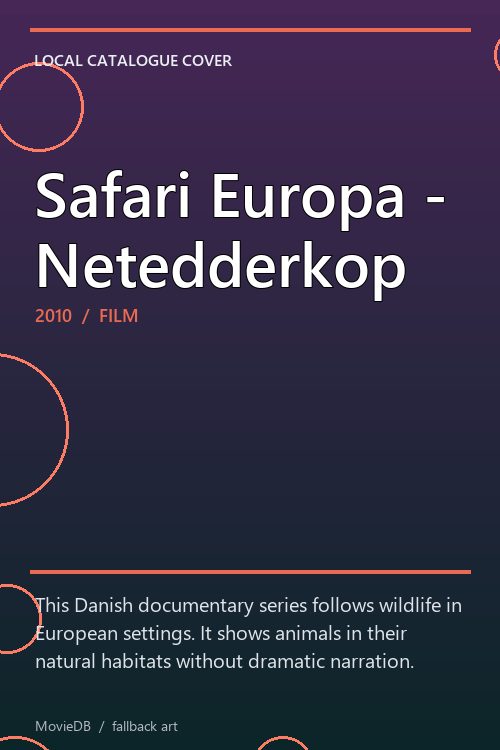 Safari Europa - Netedderkop poster