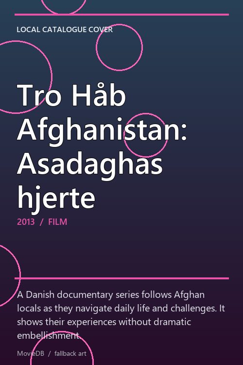 Tro Håb Afghanistan: Asadaghas hjerte poster