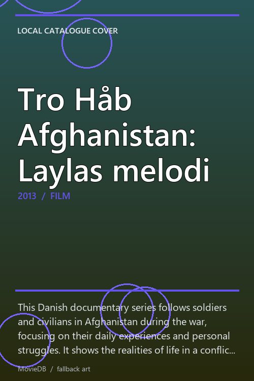 Tro Håb Afghanistan: Laylas melodi poster