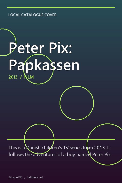 Peter Pix: Papkassen poster