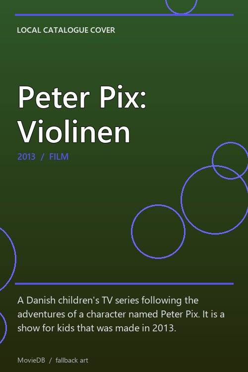 Peter Pix: Violinen poster