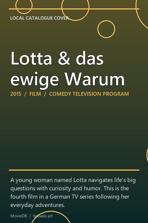 Lotta & das ewige Warum poster