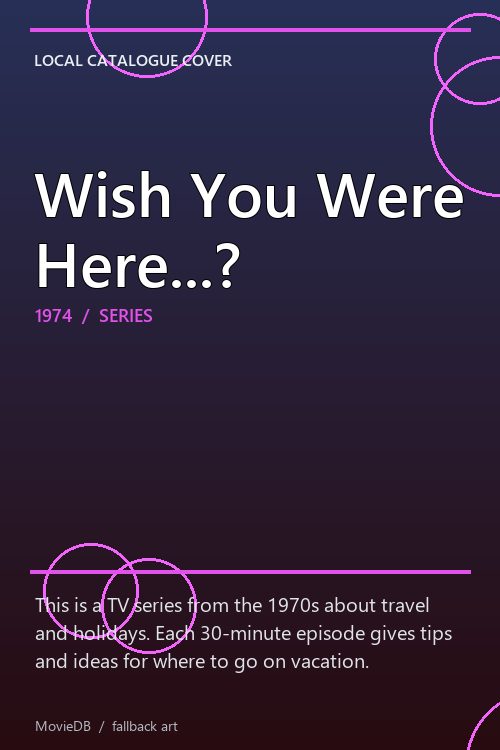 Wish You Were Here...? poster