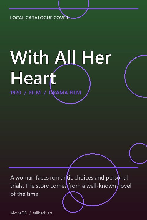 With All Her Heart poster