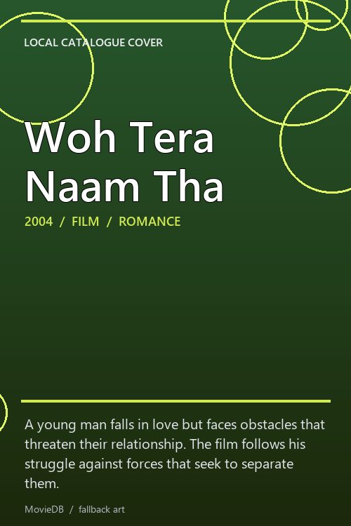 Woh Tera Naam Tha poster