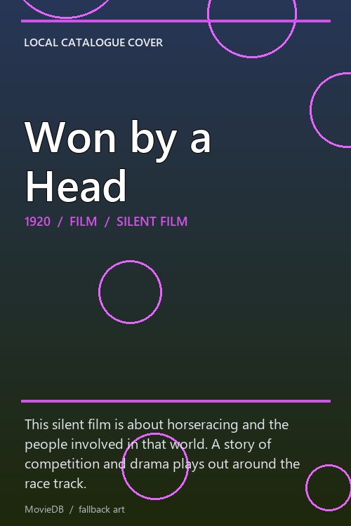 Won by a Head poster