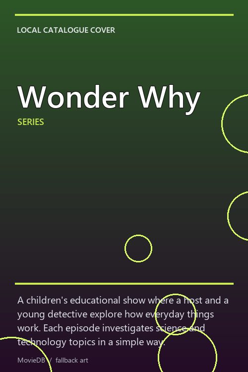 Wonder Why poster
