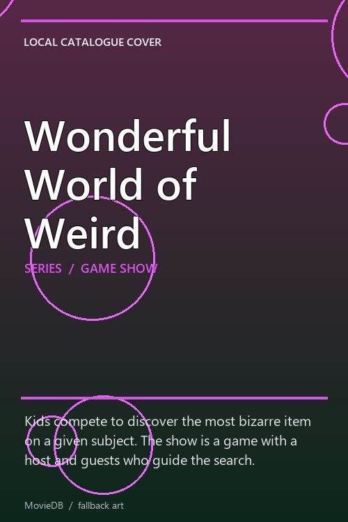 Wonderful World of Weird poster