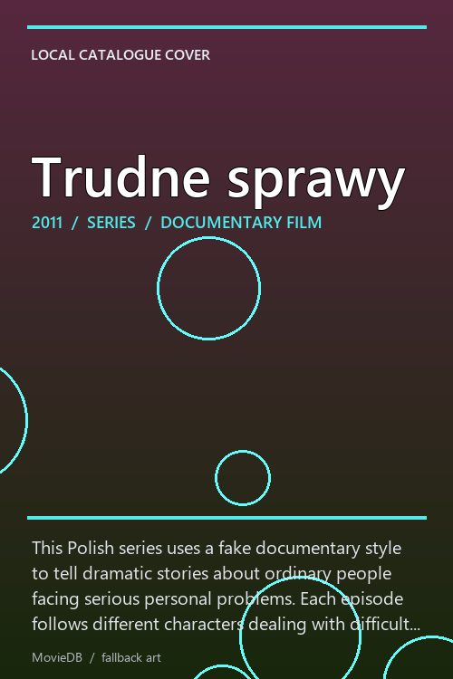 Trudne sprawy poster