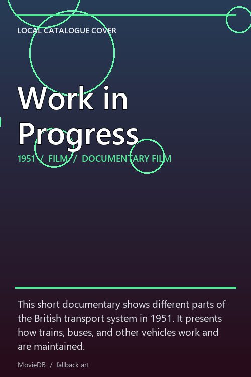 Work in Progress poster