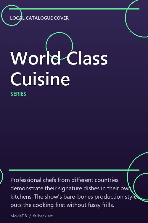 World Class Cuisine poster
