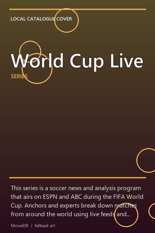 World Cup Live poster