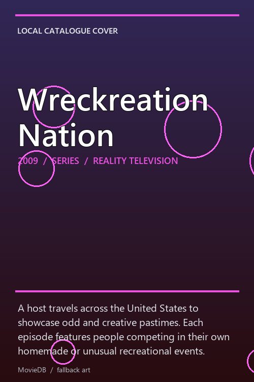 Wreckreation Nation poster