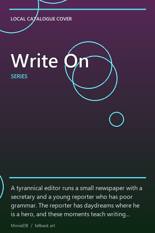 Write On poster
