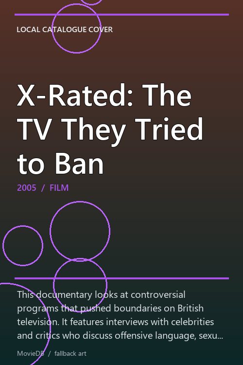 X-Rated: The TV They Tried to Ban poster