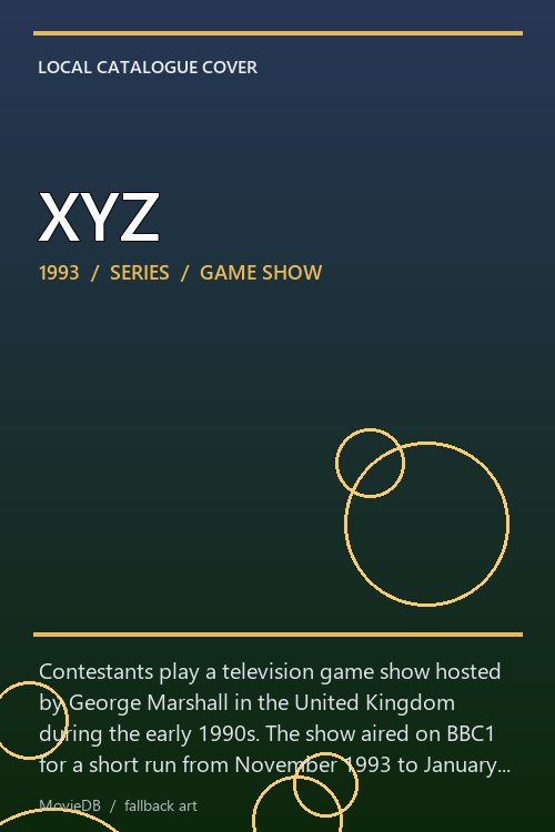 XYZ poster