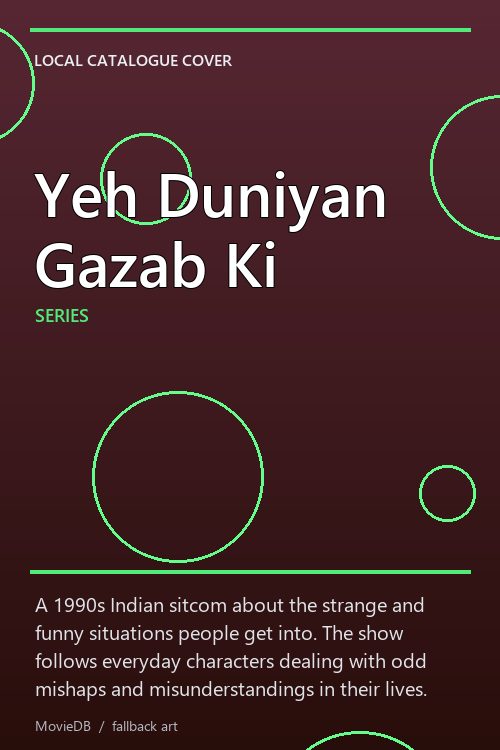 Yeh Duniyan Gazab Ki poster