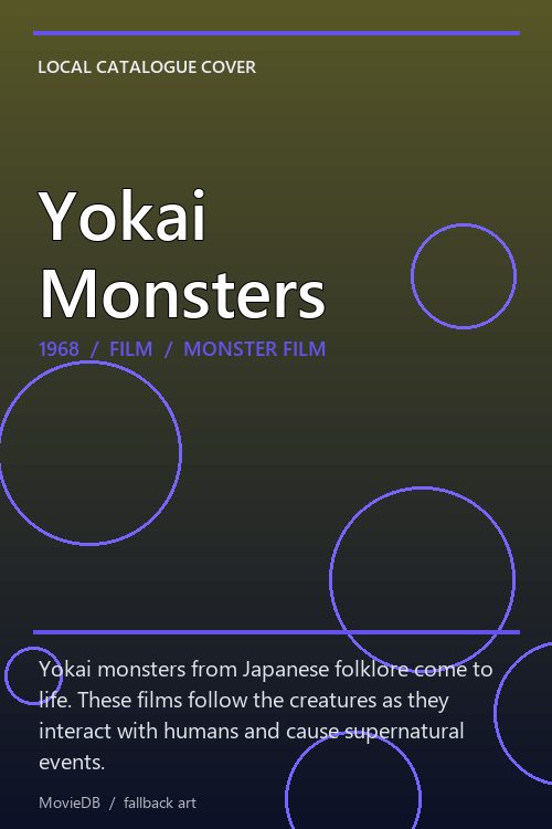 Yokai Monsters poster