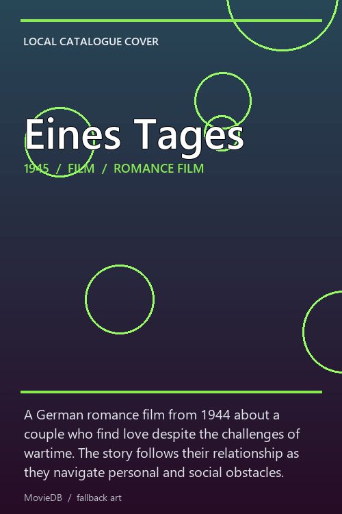 Eines Tages poster