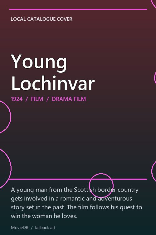 Young Lochinvar poster