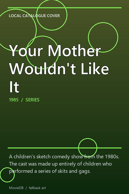 Your Mother Wouldn't Like It poster