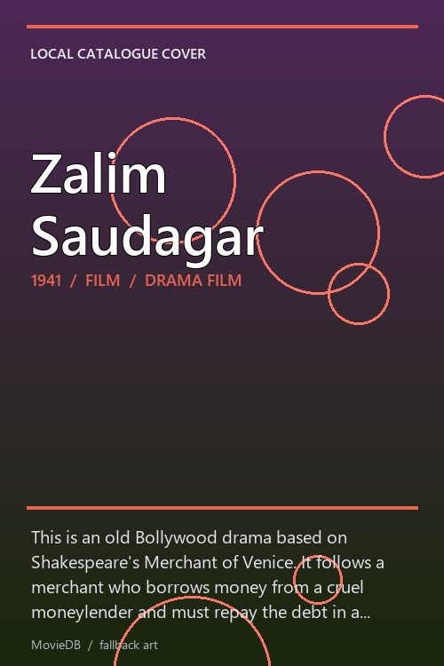 Zalim Saudagar poster