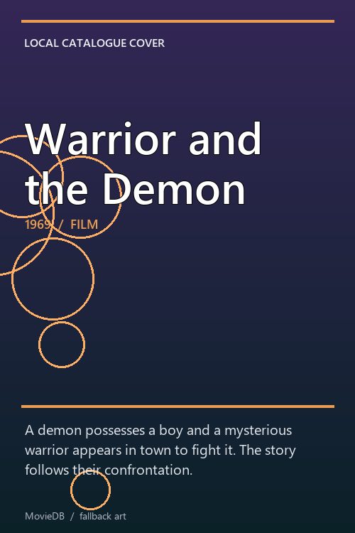 Warrior and the Demon poster