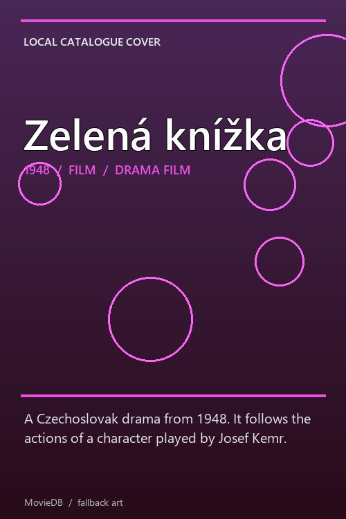 Zelená knížka poster