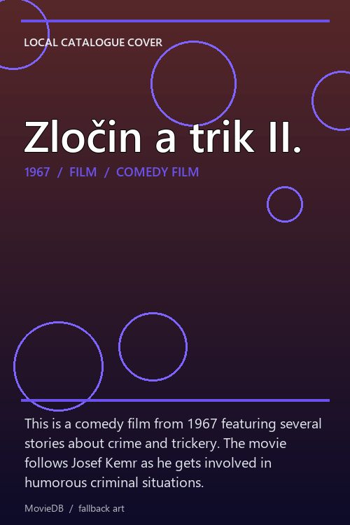 Zločin a trik II. poster