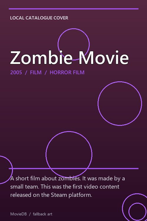 Zombie Movie poster