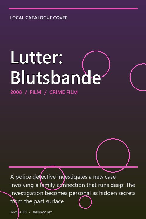 Lutter: Blutsbande poster