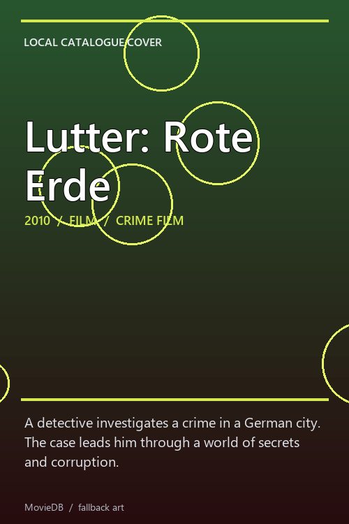 Lutter: Rote Erde poster