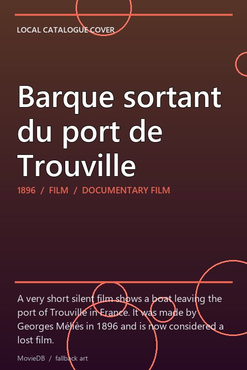 Barque sortant du port de Trouville poster