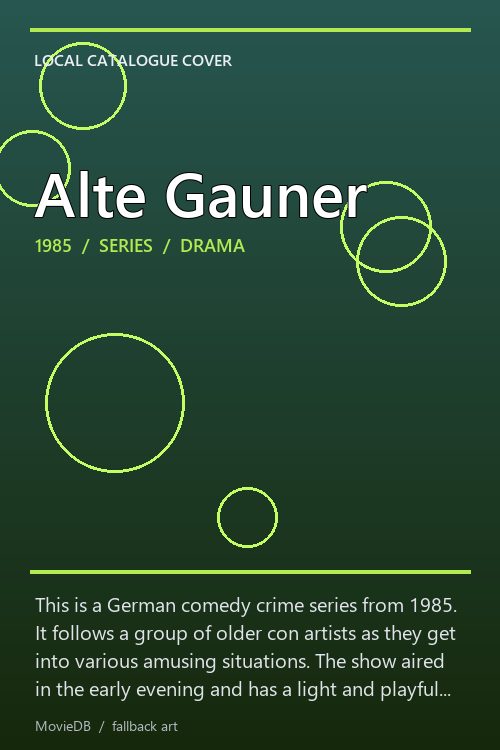 Alte Gauner poster