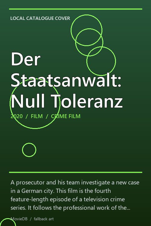 Der Staatsanwalt: Null Toleranz poster