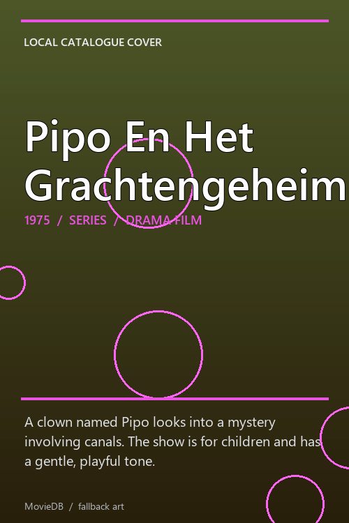 Pipo En Het Grachtengeheim poster