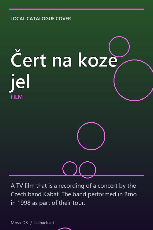 Čert na koze jel poster