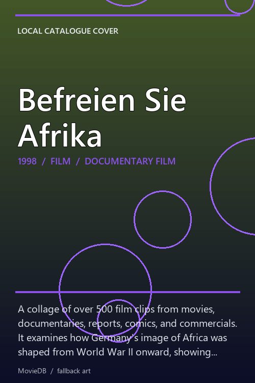 Befreien Sie Afrika poster