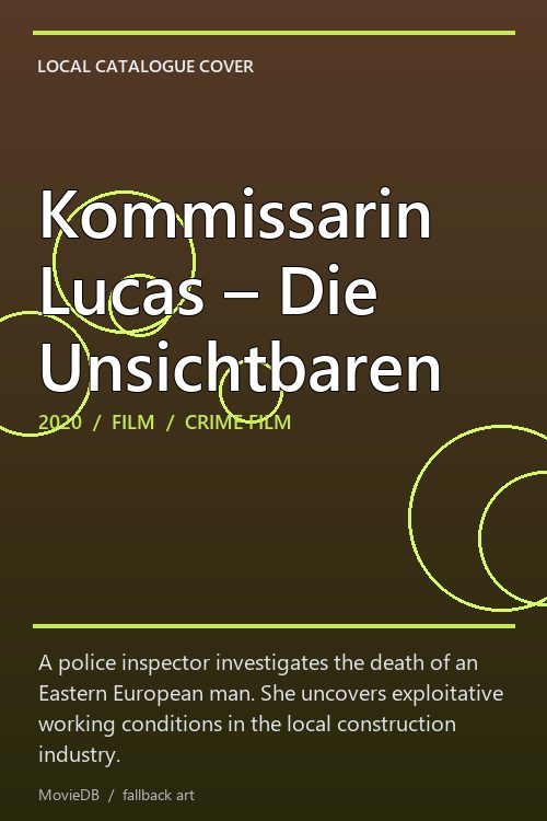 Kommissarin Lucas – Die Unsichtbaren poster