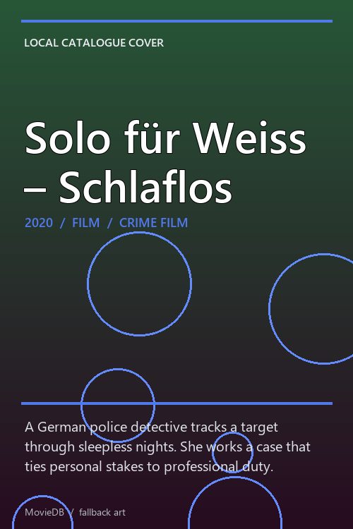 Solo für Weiss – Schlaflos poster
