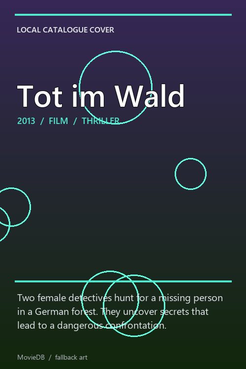 Tot im Wald poster