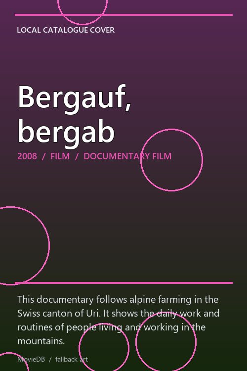 Bergauf, bergab poster