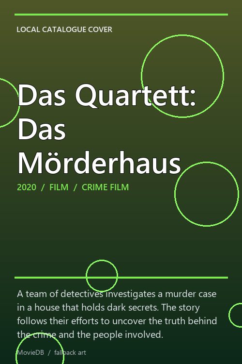 Das Quartett: Das Mörderhaus poster